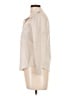 Theory Tan 3/4 Sleeve Button-Down Shirt Size L - photo 5