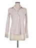 Theory Stripes White Long Sleeve Button-Down Shirt Size M - photo 1