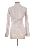Theory Stripes White Long Sleeve Button-Down Shirt Size M - photo 2