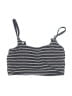 Kona Sol Stripes Gray Swimsuit Top Size S - photo 1