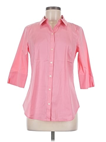 Ann Taylor 3/4 Sleeve Button-Down Shirt (view 1)
