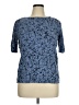Chico's 100% Cotton Blue Short Sleeve Turtleneck Size XL (3) - photo 1