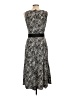 Perceptions Animal Print Black Casual Dress Size 12 - photo 2