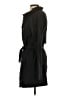 Ann Taylor LOFT 100% Polyester Black Trenchcoat Size S - photo 5