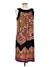Apt. 9 Paisley Black Casual Dress Size L - photo 2