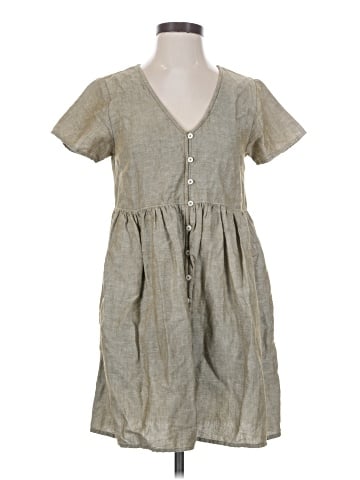 Madewell Linen-Blend Alexandra Button-Front Mini Dress (view 1)