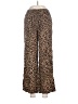 Subdued Animal Print Brown Casual Pants Size M - photo 1