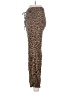 Subdued Animal Print Brown Casual Pants Size M - photo 5