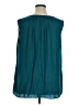 Jennifer Lopez 100% Polyester Teal Sleeveless Blouse Size 1X - photo 2