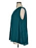 Jennifer Lopez 100% Polyester Teal Sleeveless Blouse Size 1X - photo 5