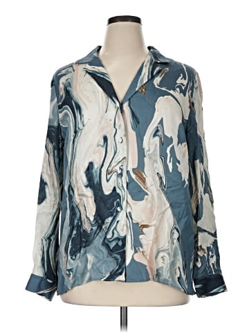 Lafayette 148 New York Long Sleeve Blouse (view 1)