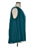 Jennifer Lopez 100% Polyester Teal Sleeveless Blouse Size 1X - photo 4