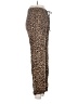 Subdued Animal Print Brown Casual Pants Size M - photo 4