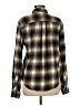 True Craft 100% Cotton Plaid Brown Long Sleeve Blouse Size M - photo 2