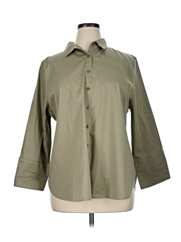 Chico's 3/4 Sleeve Button-Down Shirt (view 1)