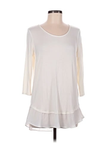 Green Envelope 3/4 Sleeve Top (view 1)
