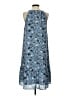 J.Jill 100% Polyester Blue Casual Dress Size S (petite) - photo 2