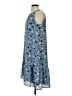 J.Jill 100% Polyester Blue Casual Dress Size S (petite) - photo 5