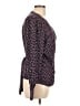Boden 100% Viscose Purple Long Sleeve Blouse Size 12R - photo 4
