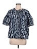 Madewell 100% Cotton Blue Short Sleeve Blouse Size M - photo 1