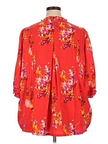 Roaman's 3/4 Sleeve Blouse (view 2)