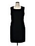 Jones Studio 100% Polyester Solid Black Cocktail Dress Size 16 - photo 1