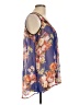 MOD Lusive 100% Polyester Blue Sleeveless Blouse Size L - photo 4