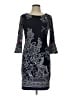 En Focus Studio Graphic Black Cocktail Dress Size 10 - photo 1