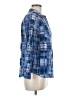 L.L.Bean 100% Cotton Plaid Blue Long Sleeve Button-Down Shirt Size M (petite) - photo 4