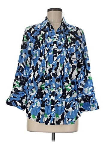 Foxcroft 3/4 Sleeve Blouse (view 1)