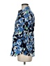 Foxcroft 100% Cotton Print Blue 3/4 Sleeve Blouse Size 8 - photo 5