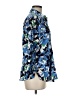 Foxcroft 100% Cotton Print Blue 3/4 Sleeve Blouse Size 8 - photo 4