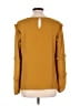 CeCe 100% Polyester Gold Long Sleeve Blouse Size L - photo 2