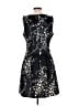 Ann Taylor Graphic Black Cocktail Dress Size 12 - photo 2