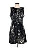 Ann Taylor Graphic Black Cocktail Dress Size 12 - photo 1