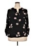 Daniel Rainn 100% Polyester Black 3/4 Sleeve Blouse Size XXL - photo 1