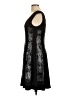Connected Apparel Graphic Black Cocktail Dress Size 10 - photo 5