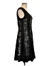 Connected Apparel Graphic Black Cocktail Dress Size 10 - photo 4