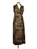 DressBarn 100% Polyester Paisley Brown Casual Dress Size 8 - photo 1