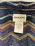 Chico's Chevron-herringbone Blue Cardigan Size Lg (2) - photo 7