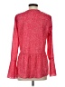 Parker 100% Polyester Red Long Sleeve Blouse Size S - photo 2