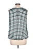 Ann Taylor 100% Polyester Teal Sleeveless Blouse Size L - photo 2