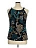 Perceptions Woman Teal Tank Top Size 1X - photo 2