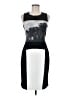 BCBGMAXAZRIA 100% Polyester Graphic Gray Cocktail Dress Size 8 - photo 1