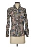 Koret Floral Gray Long Sleeve Blouse Size S - photo 1