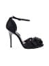Nina 100% Leather Black Heels Size 7 1/2 - photo 1