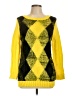 Joe Fresh Argyle Yellow Pullover Sweater Size L - photo 1