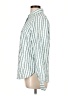 Columbia 100% Polyester Stripes Green Long Sleeve Blouse Size L - photo 5