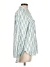 Columbia 100% Polyester Stripes Green Long Sleeve Blouse Size L - photo 4