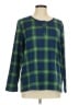 Blair Plaid Green Long Sleeve Henley Size M - photo 1